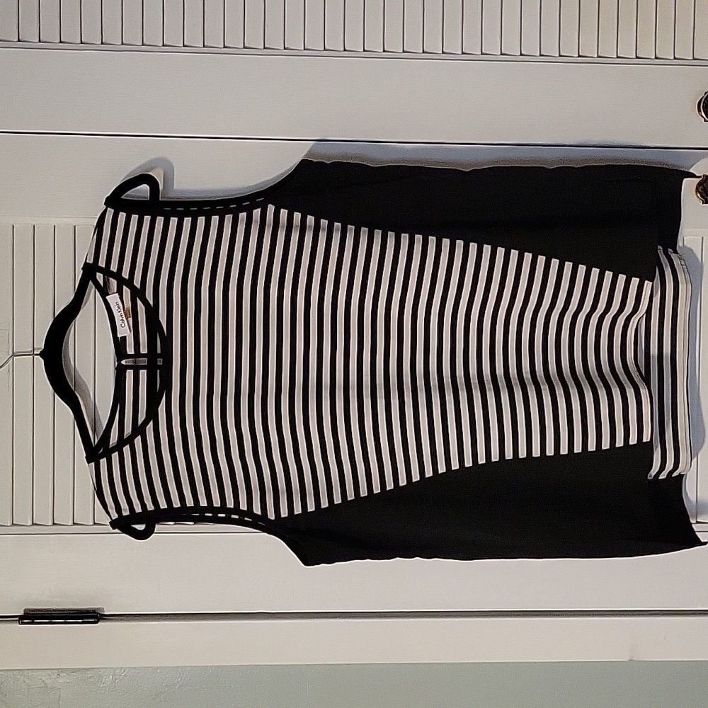 Calvin Klein Striped Sleeveless Top